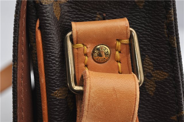 Authentic Louis Vuitton Monogram Cartouchiere MM M51253 Shoulder Cross Bag 1738F