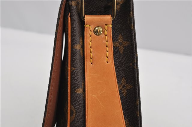 Authentic Louis Vuitton Monogram Cartouchiere MM M51253 Shoulder Cross Bag 1738F
