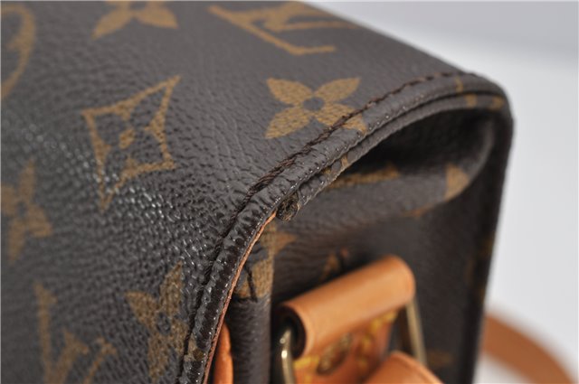 Authentic Louis Vuitton Monogram Cartouchiere MM M51253 Shoulder Cross Bag 1738F