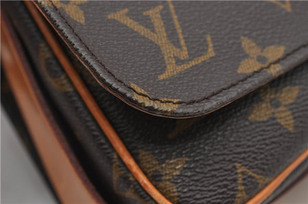 Authentic Louis Vuitton Monogram Cartouchiere MM M51253 Shoulder Cross Bag 1738F