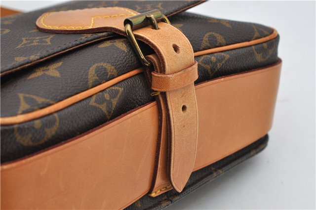 Authentic Louis Vuitton Monogram Cartouchiere MM M51253 Shoulder Cross Bag 1738F