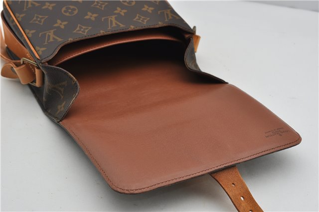 Authentic Louis Vuitton Monogram Cartouchiere MM M51253 Shoulder Cross Bag 1738F