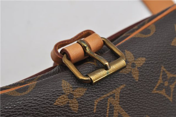 Authentic Louis Vuitton Monogram Cartouchiere MM M51253 Shoulder Cross Bag 1738F
