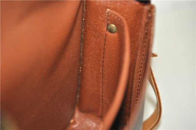 Authentic Louis Vuitton Monogram Cartouchiere MM M51253 Shoulder Cross Bag 1738F