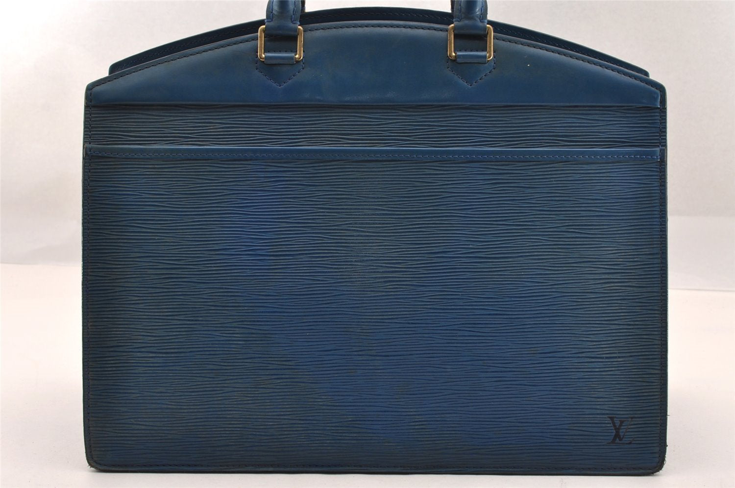 Authentic Louis Vuitton Epi Riviera Hand Bag Blue M48185 LV 1738I