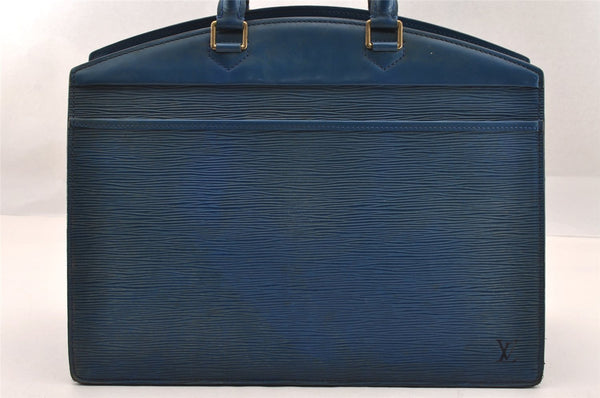 Authentic Louis Vuitton Epi Riviera Hand Bag Blue M48185 LV 1738I
