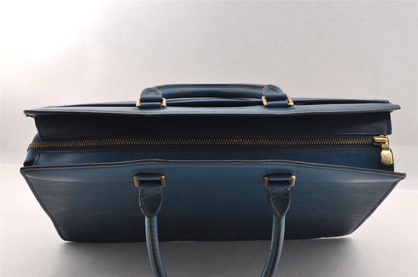 Authentic Louis Vuitton Epi Riviera Hand Bag Blue M48185 LV 1738I