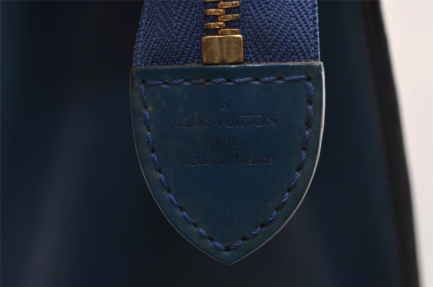 Authentic Louis Vuitton Epi Riviera Hand Bag Blue M48185 LV 1738I