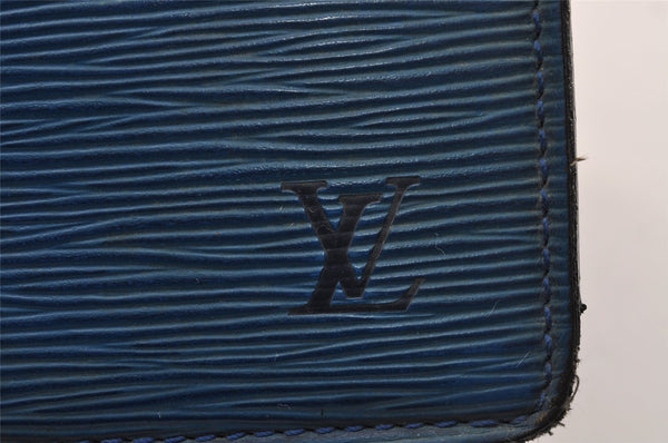 Authentic Louis Vuitton Epi Riviera Hand Bag Blue M48185 LV 1738I