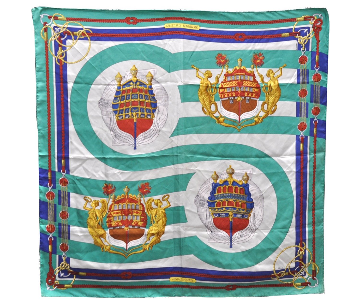 Authentic HERMES Carre 90 Scarf 