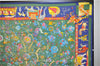 Authentic HERMES Carre 90 Scarf "fantaisies indiennes" Silk Navy 1740D