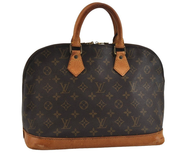 Authentic Louis Vuitton Monogram Alma Hand Bag Purse M51130 LV 1740I