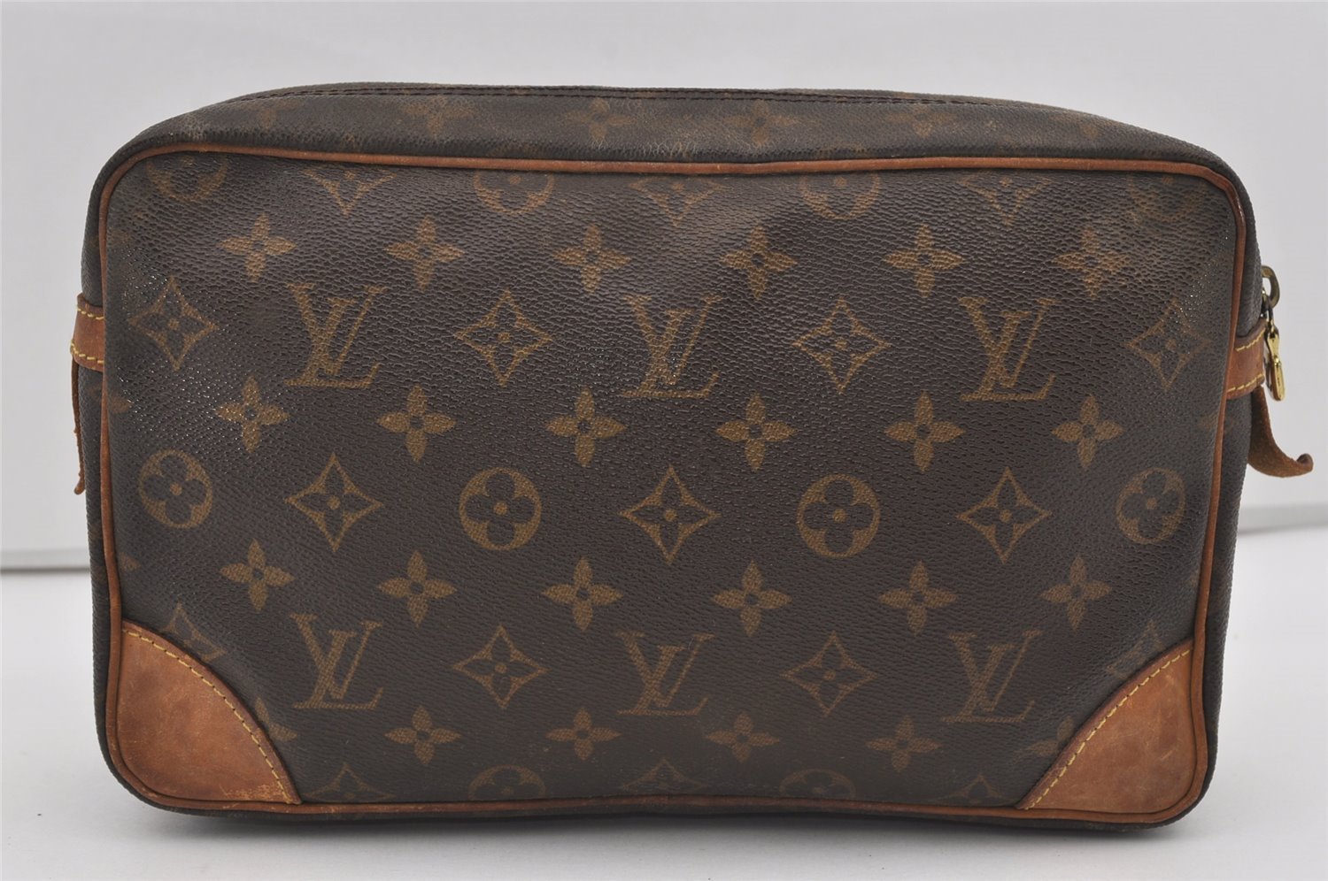 Authentic Louis Vuitton Monogram Compiegne 28 Clutch Hand Bag M51845 LV 1741I