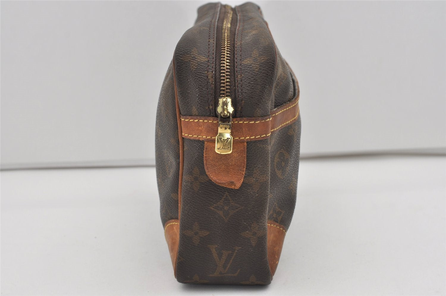 Authentic Louis Vuitton Monogram Compiegne 28 Clutch Hand Bag M51845 LV 1741I