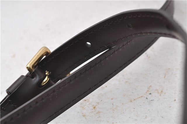 Authentic Louis Vuitton Leather Shoulder Strap Brown 40.6-47.8