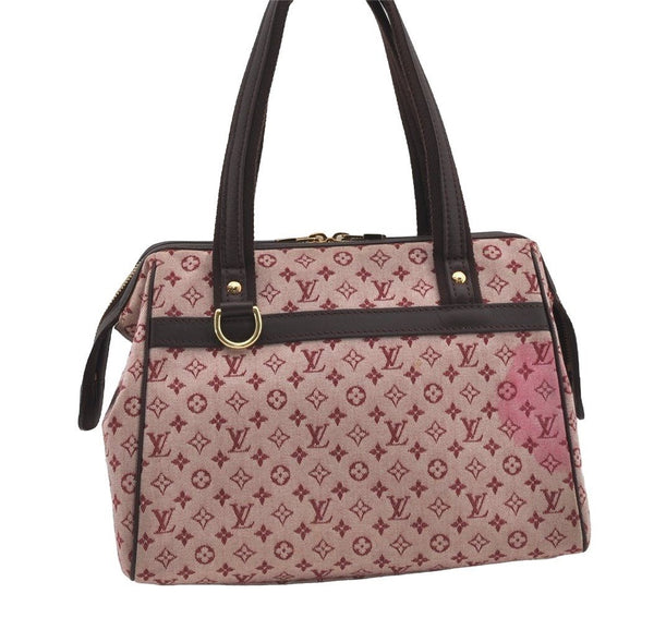 Authentic Louis Vuitton Monogram Mini Josephine PM Hand Bag Pink M92216 LV 1743I