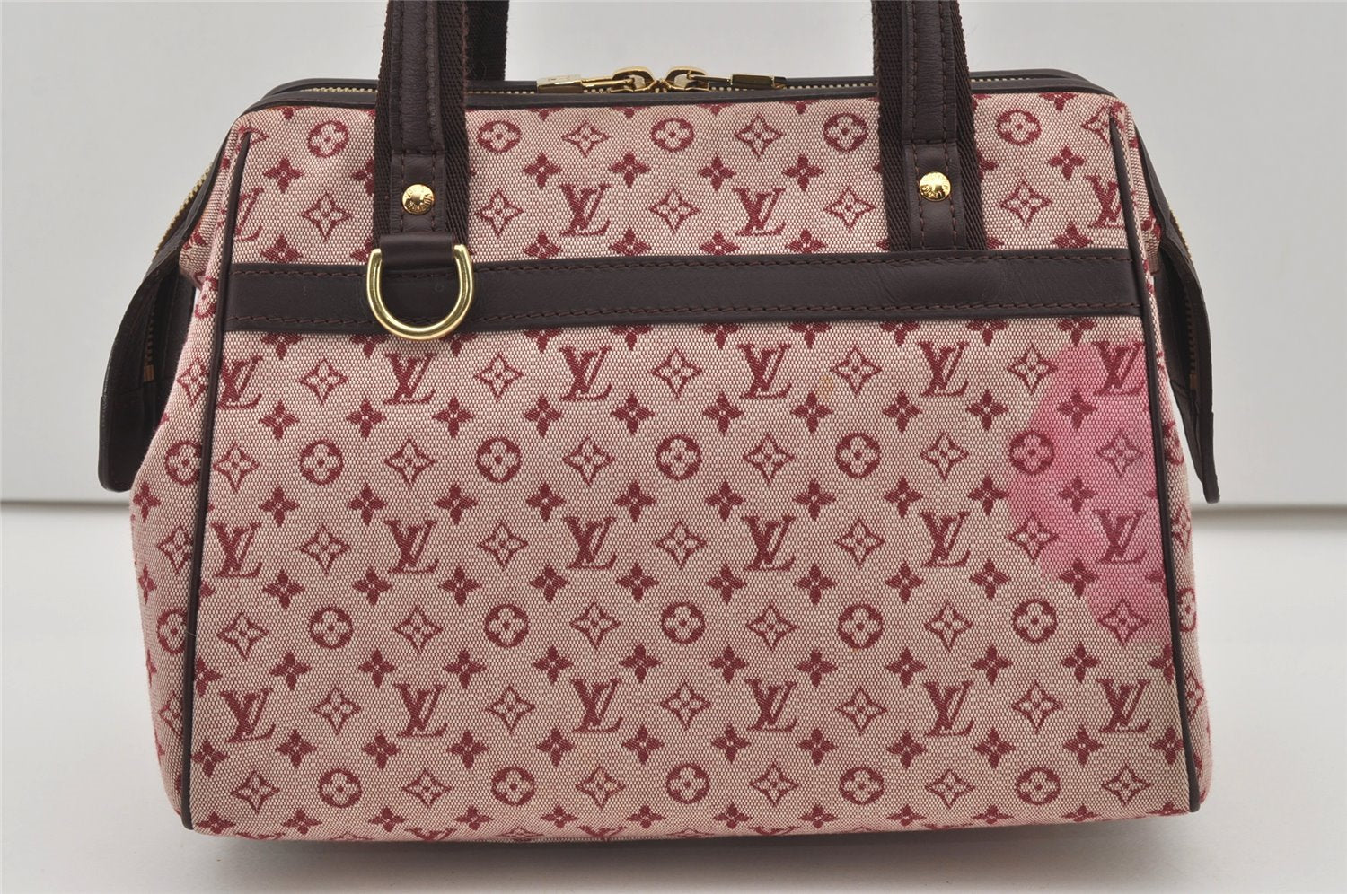 Authentic Louis Vuitton Monogram Mini Josephine PM Hand Bag Pink M92216 LV 1743I
