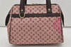 Authentic Louis Vuitton Monogram Mini Josephine PM Hand Bag Pink M92216 LV 1743I