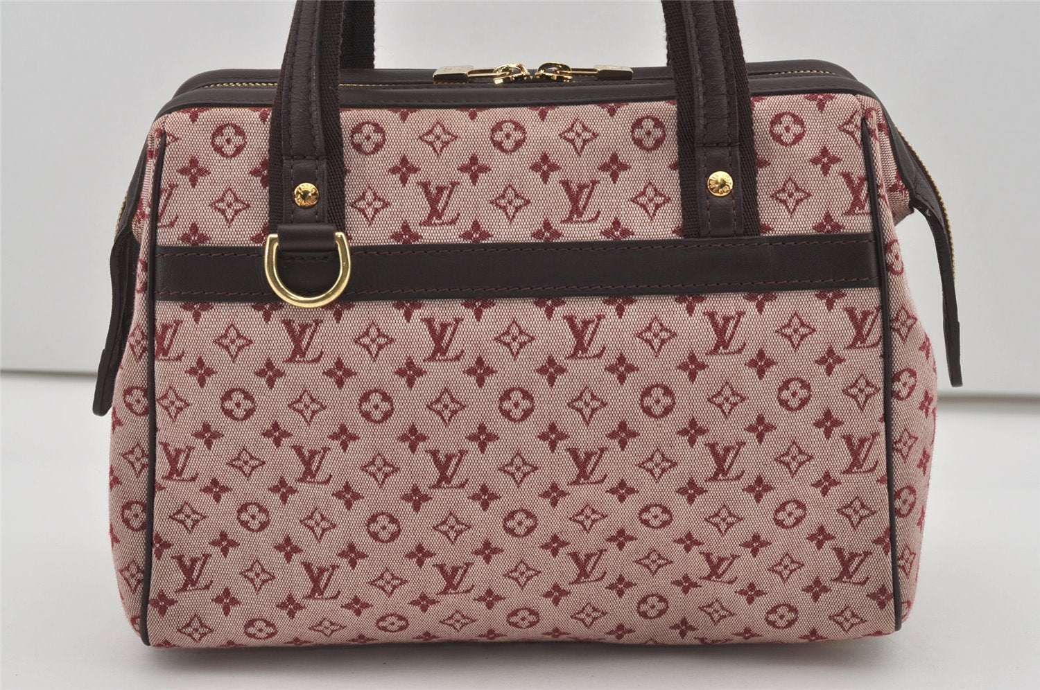 Authentic Louis Vuitton Monogram Mini Josephine PM Hand Bag Pink M92216 LV 1743I