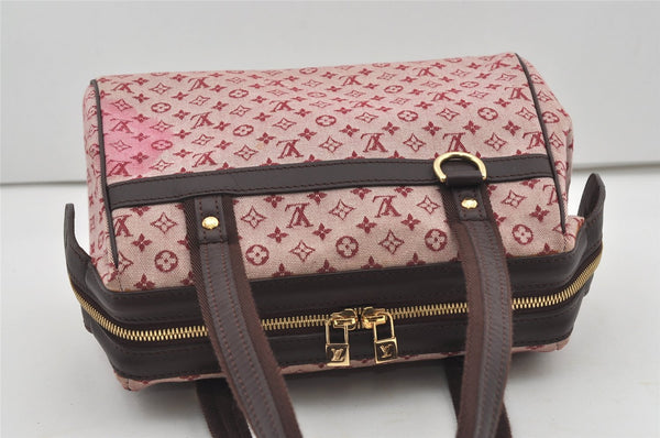 Authentic Louis Vuitton Monogram Mini Josephine PM Hand Bag Pink M92216 LV 1743I