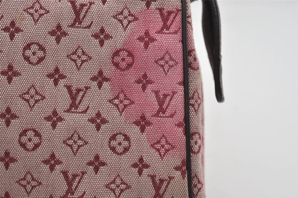 Authentic Louis Vuitton Monogram Mini Josephine PM Hand Bag Pink M92216 LV 1743I