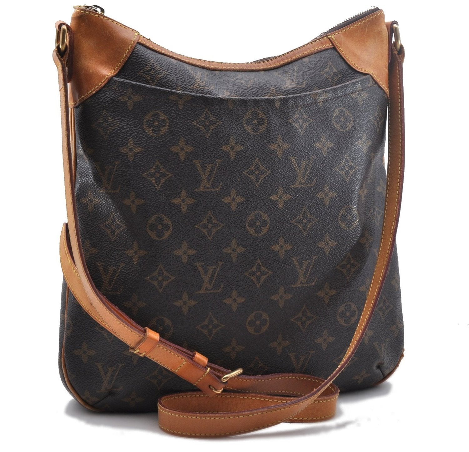 Auth Louis Vuitton Monogram Odeon MM Shoulder Cross Body Bag M56389 LV 1744D