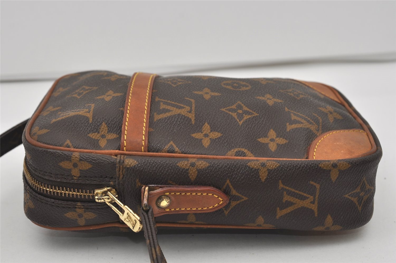 Authentic Louis Vuitton Monogram Danube Shoulder Cross Body Bag M45266 LV 1744I