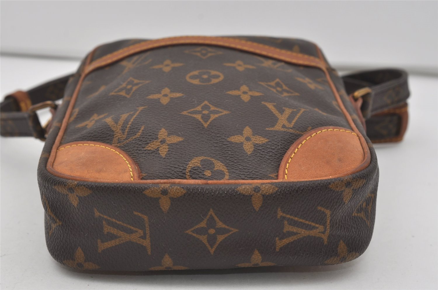 Authentic Louis Vuitton Monogram Danube Shoulder Cross Body Bag M45266 LV 1744I