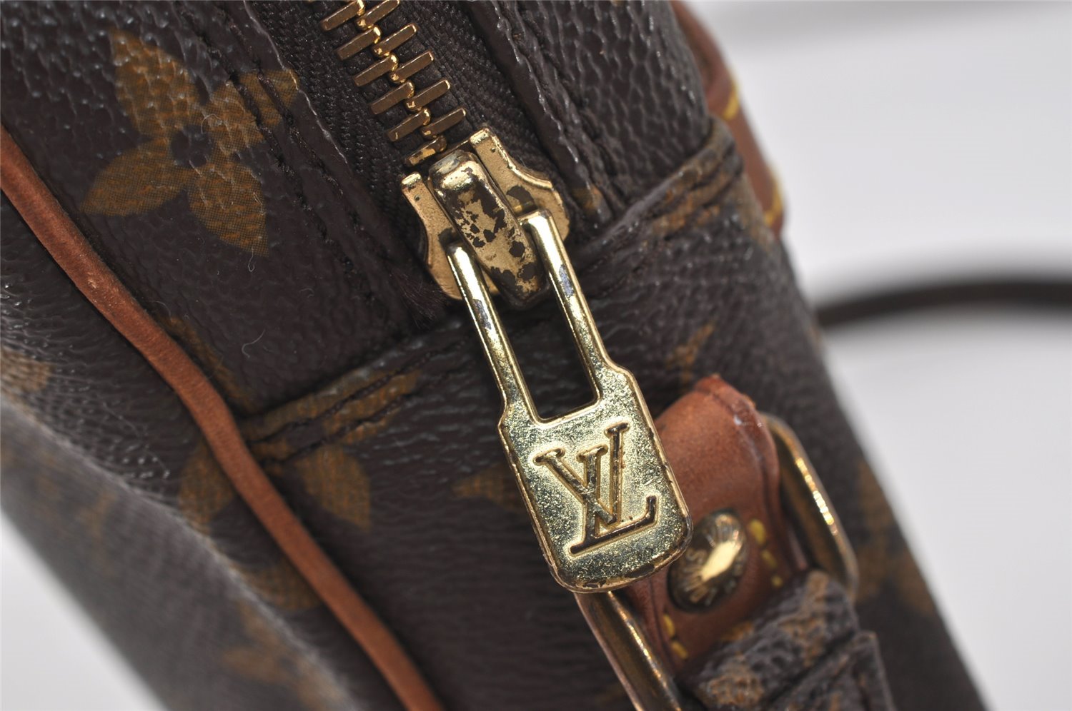 Authentic Louis Vuitton Monogram Danube Shoulder Cross Body Bag M45266 LV 1744I