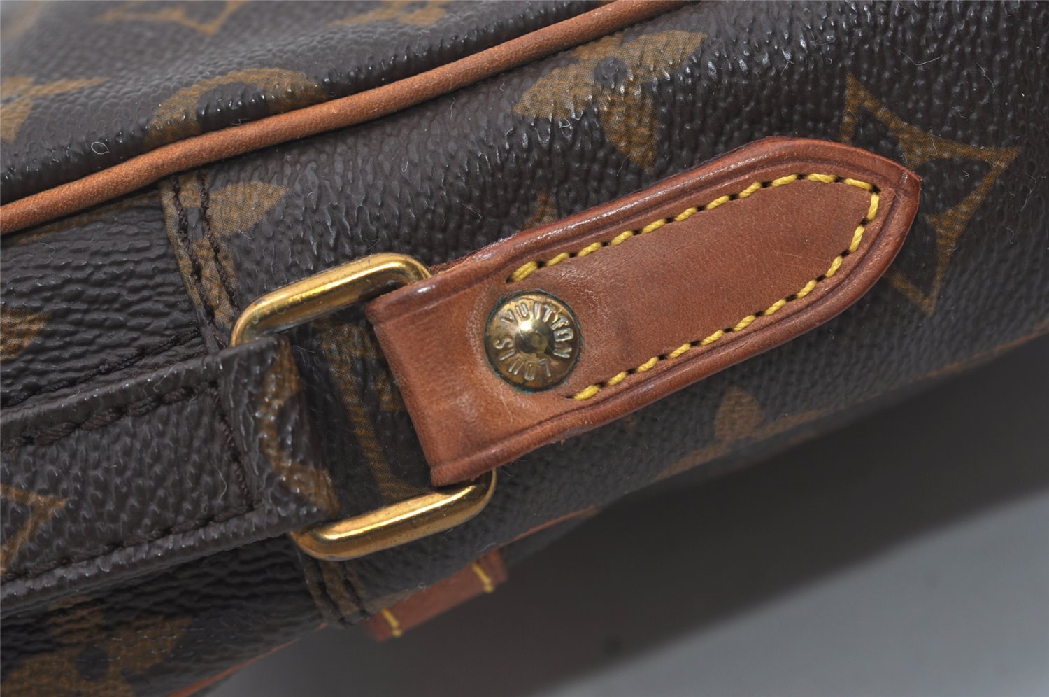 Authentic Louis Vuitton Monogram Danube Shoulder Cross Body Bag M45266 LV 1744I