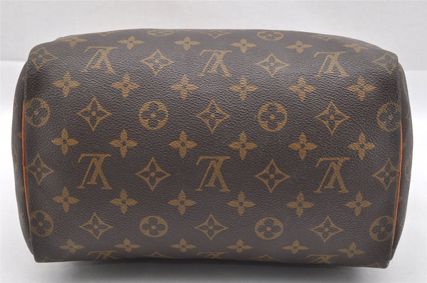 Authentic Louis Vuitton Monogram Speedy 25 Boston Hand Bag M41528 LV 1745I