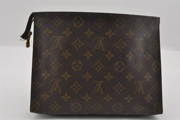 Authentic Louis Vuitton Monogram Poche Toilette 26 Pouch Old Model Junk 1746I