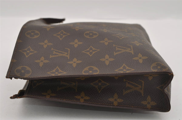 Authentic Louis Vuitton Monogram Poche Toilette 26 Pouch Old Model Junk 1746I
