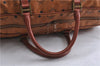 Authentic MCM Visetos Leather Vintage Travel Boston Bag Brown 1747D