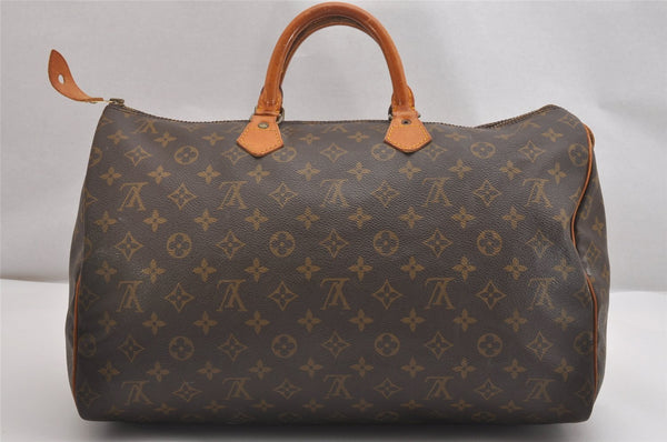 Authentic Louis Vuitton Monogram Speedy 40 Hand Boston Bag M41522 LV 1747I