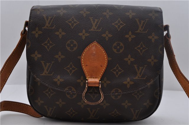 Auth Louis Vuitton Monogram Saint Cloud GM Shoulder Cross Bag M51242 LV 1748D