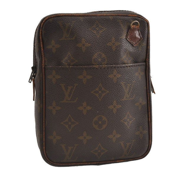 Authentic Louis Vuitton Monogram Danube Shoulder Cross Bag Old Model Junk 1749I