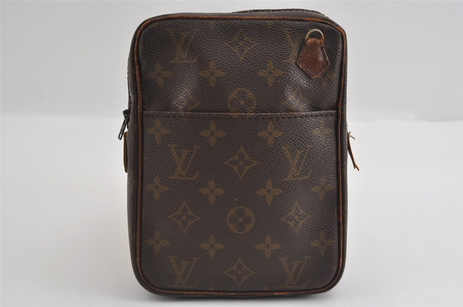 Authentic Louis Vuitton Monogram Danube Shoulder Cross Bag Old Model Junk 1749I