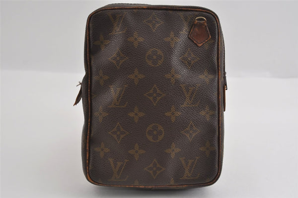 Authentic Louis Vuitton Monogram Danube Shoulder Cross Bag Old Model Junk 1749I