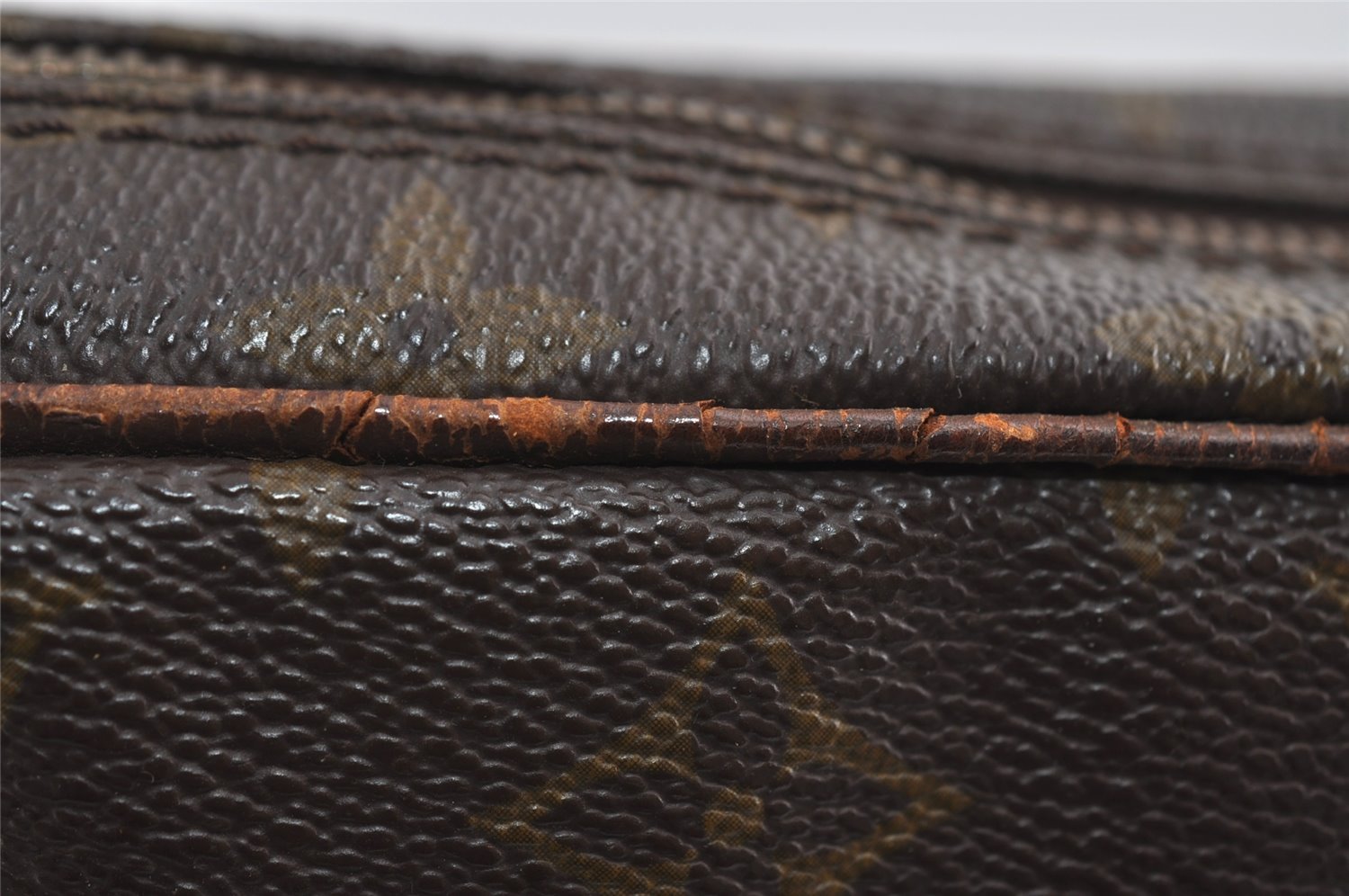 Authentic Louis Vuitton Monogram Danube Shoulder Cross Bag Old Model Junk 1749I