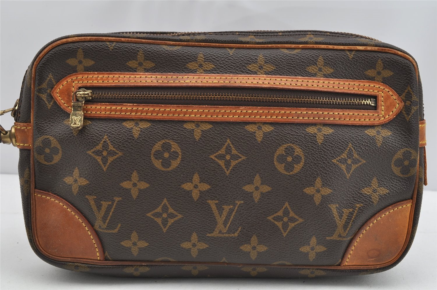 Authentic Louis Vuitton Monogram Marly Dragonne GM M51825 Clutch Hand Bag 1751I