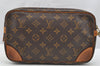 Authentic Louis Vuitton Monogram Marly Dragonne GM M51825 Clutch Hand Bag 1751I