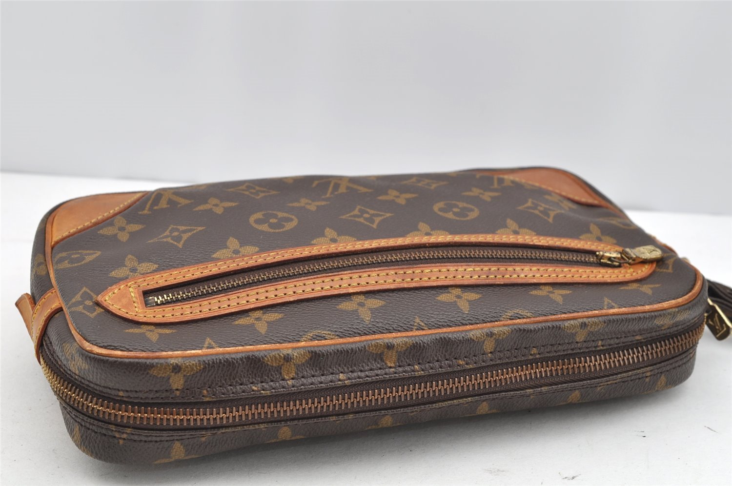 Authentic Louis Vuitton Monogram Marly Dragonne GM M51825 Clutch Hand Bag 1751I