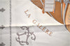 Authenti HERMES Carre 90 Scarf "VUE DU CAROSSE DE LA GALERE" Silk Orange 1753E