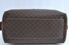 Authentic CELINE Macadam Blason Hand Boston Bag PVC Leather Brown Junk 1753H