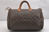 Authentic Louis Vuitton Monogram Speedy 35 Hand Boston Bag M41524 LV 1753I