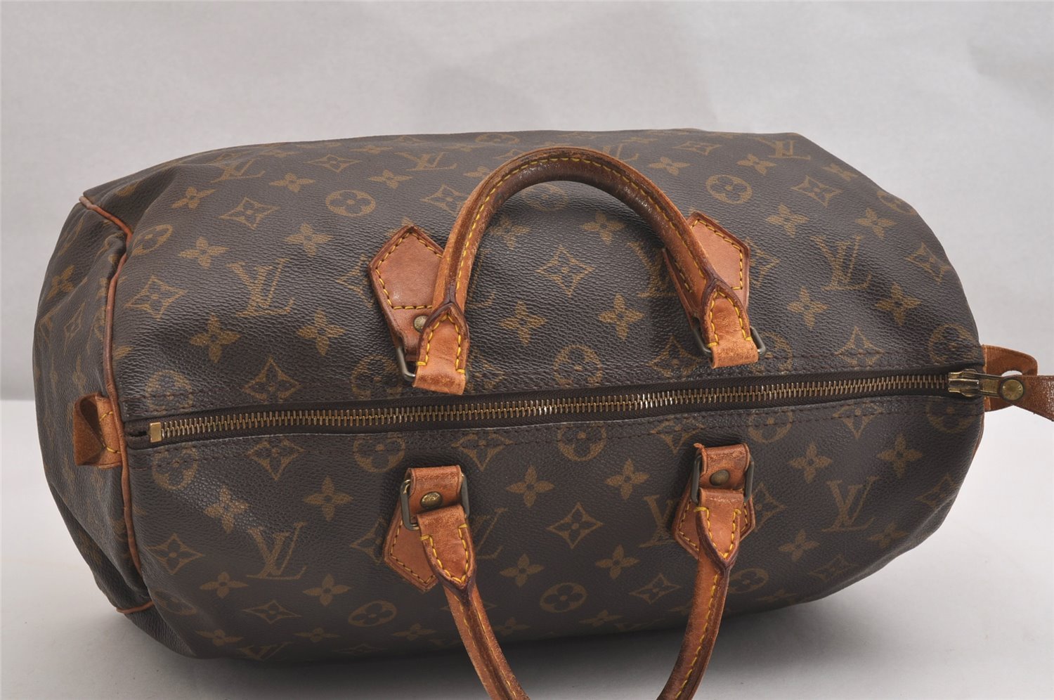 Authentic Louis Vuitton Monogram Speedy 35 Hand Boston Bag M41524 LV 1753I