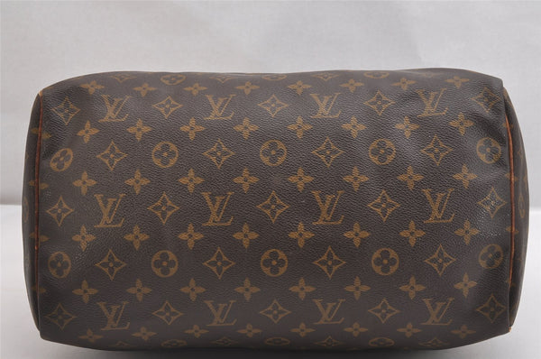 Authentic Louis Vuitton Monogram Speedy 35 Hand Boston Bag M41524 LV 1753I