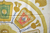 Authentic HERMES Carre 90 Scarf "Poste et Cavalerie" Silk Ivory 1754E