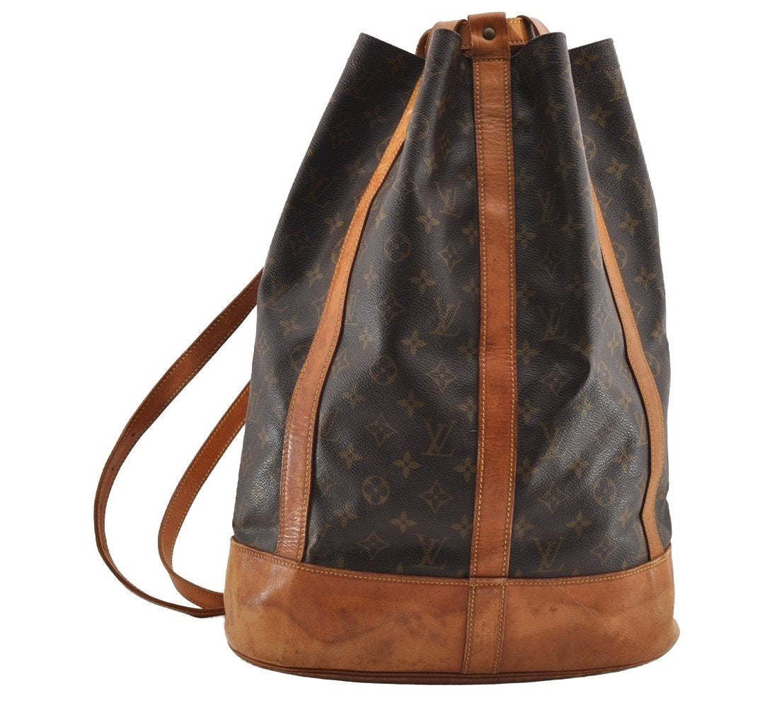 Authentic Louis Vuitton Monogram Randonnee GM Shoulder Bag M42244 LV 1754I